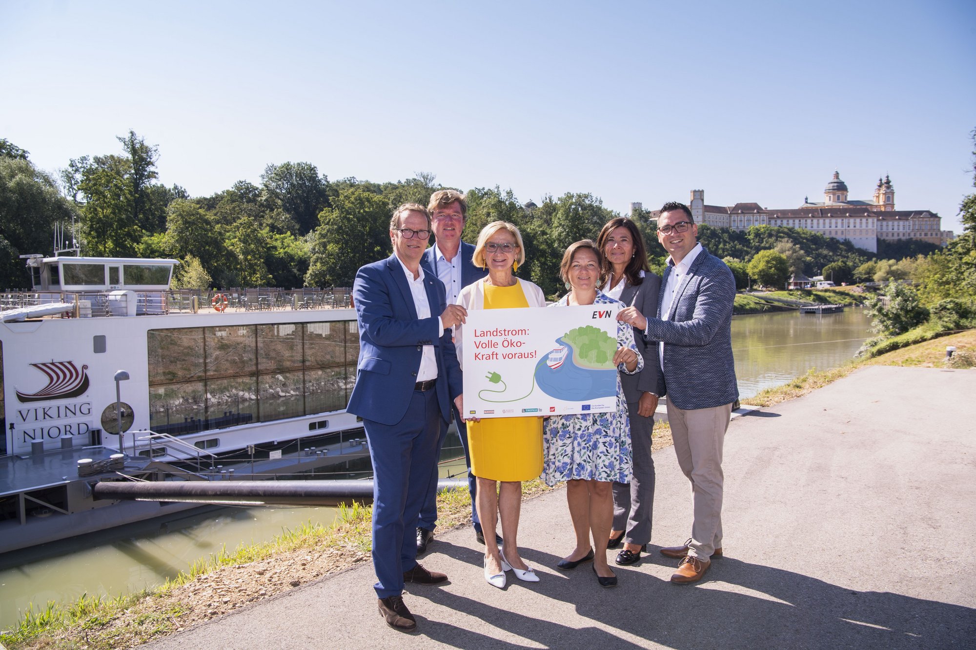 Klimafreundliche Donauschifffahrt durch Landstromanlagen