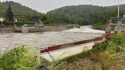 Hochwasseralarm am Kremsfluss I Schutzmaßnahmen getroffen